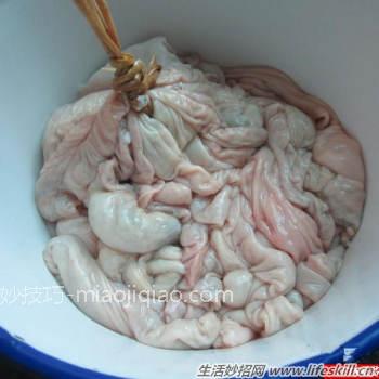 教你简单、快速清洗猪大肠 