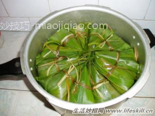 怎样用高压锅煮粽子？ 