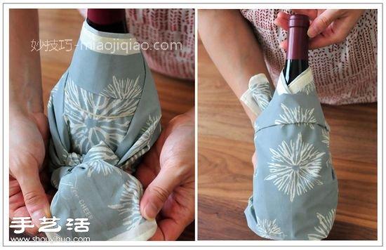 红酒的日式包法图解 