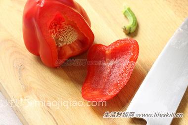 甜椒去籽新切法 