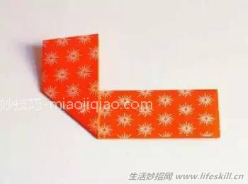 DIY心形折纸书签手工教程