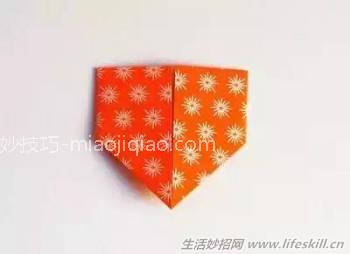 DIY心形折纸书签手工教程