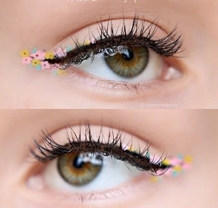 好看的鲜花眼妆图片造型 教你鲜花眼妆画法