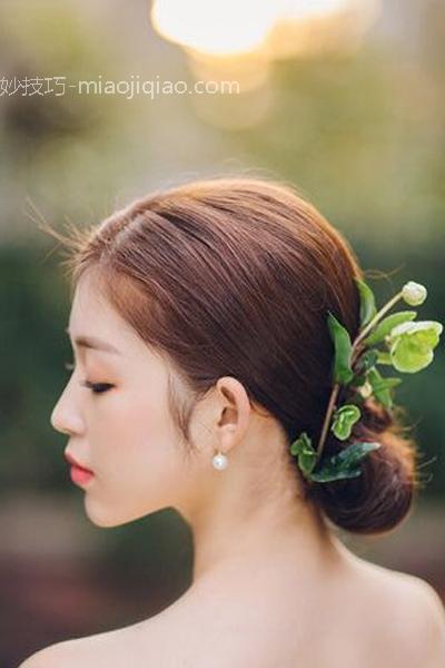 森系唯美新娘造型图片 婚礼也要生机勃勃