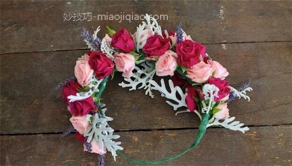 森系新娘花环自制教程 化身夏日魅力女神