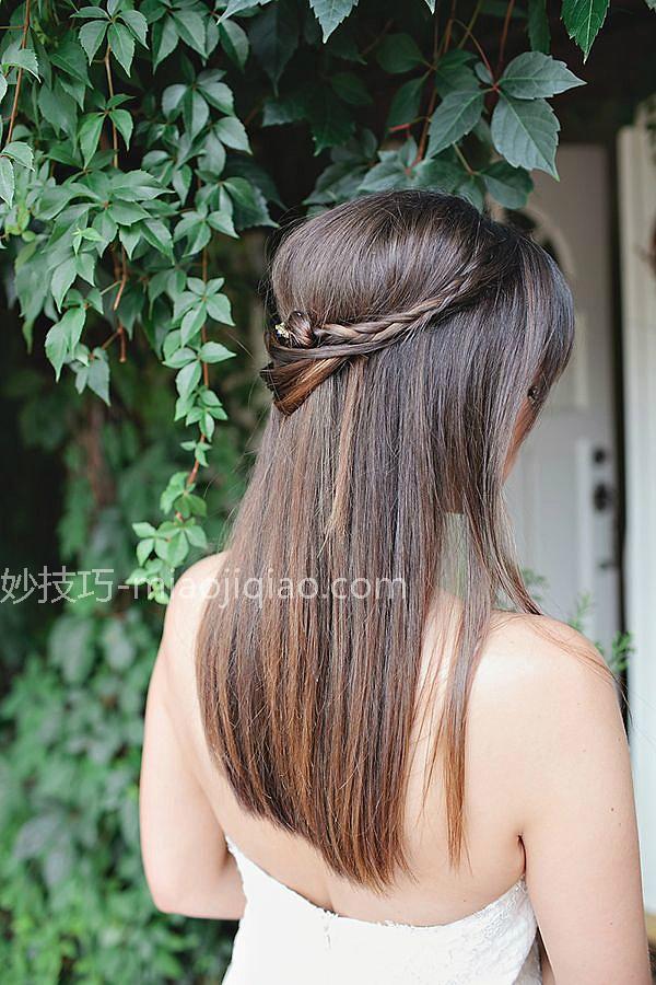 简约伴娘编发图片 打造最美姐妹团