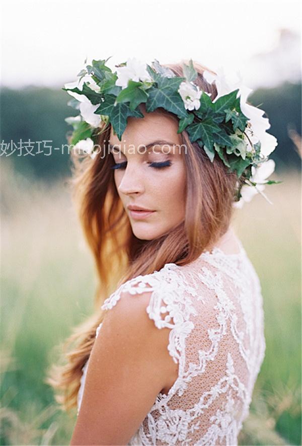 新娘花环头饰造型图片 打造你的个性婚礼