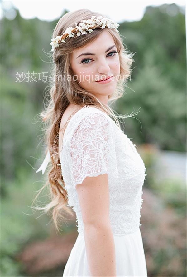 新娘花环头饰造型图片 打造你的个性婚礼
