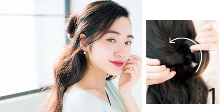 长发伴娘发型怎么扎步骤 两款扎发气质有型