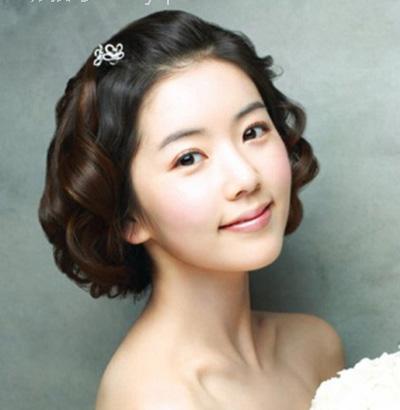韩式新娘短发发型 打造浪漫俏丽美娇娘